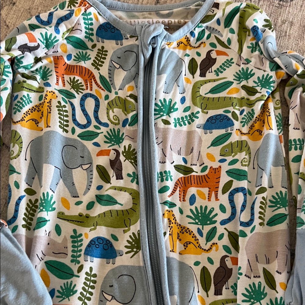 Little Sleepies Jungle Safari Kids Footie - Picture 2 of 3